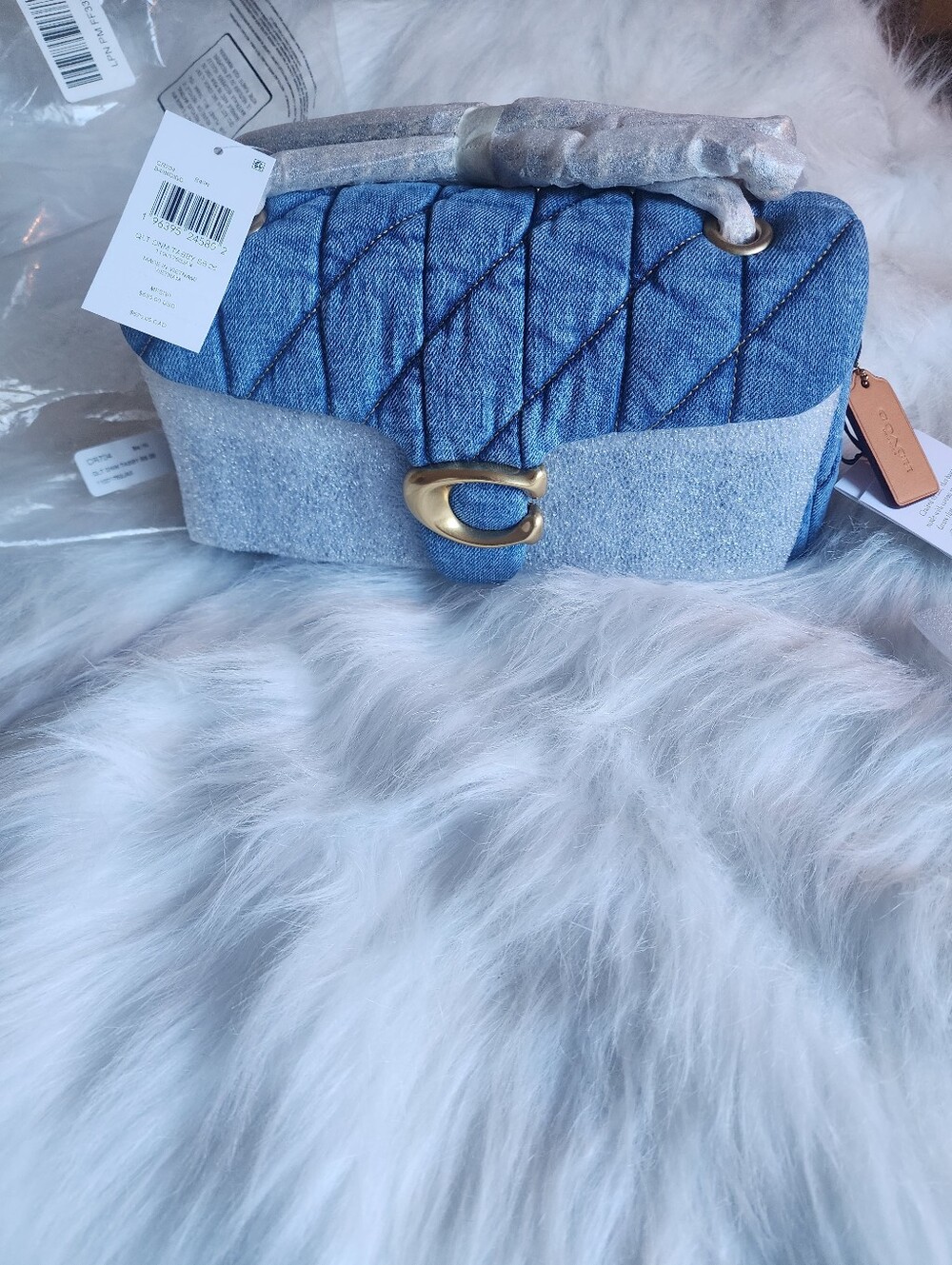 New Tags Nwt Coach Quilted Denim Tabby 26 Bag Handbag